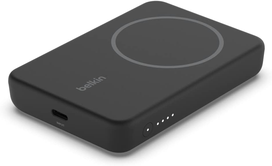 Belkin Magnetic Wireless Power Bank 5K with Stand - Black Belkin Magnetic Wireless Power Bank 5K with Stand - Black